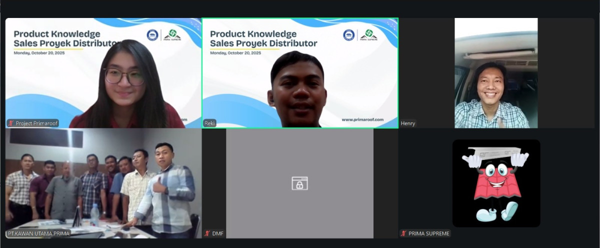Memperkuat Pengetahuan Produk: PrimaRoof Gelar Product Knowledge Session Bersama PT Kawan Utama Prima 